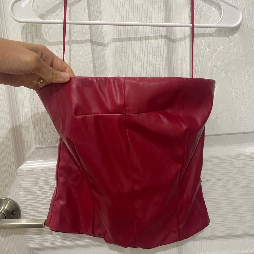 Fashion Nova Bold Red Corset Top